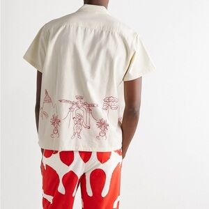 BODE - Embroidered Cotton-Canvas Shirt